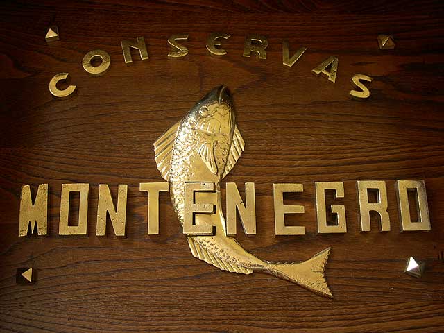 Placa conservas Montenegro Placa conservas Montenegro